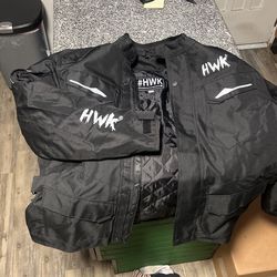 BRAND NEW* XL HWK Motorcycle Jacket Mens