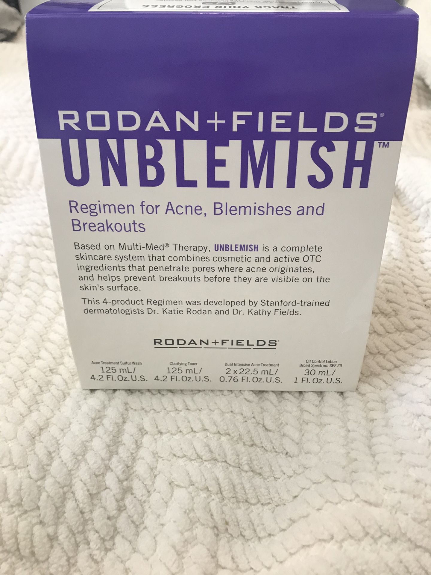 New Rodan and Fields Unblemished skin care regiment