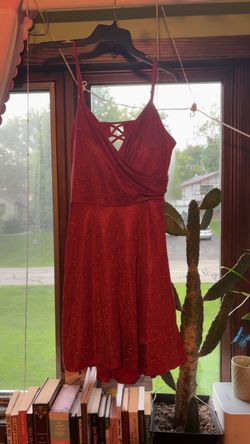 Red Sparkley homecoming dress