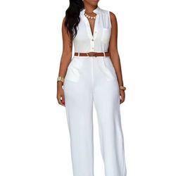 one piece romper with belt 