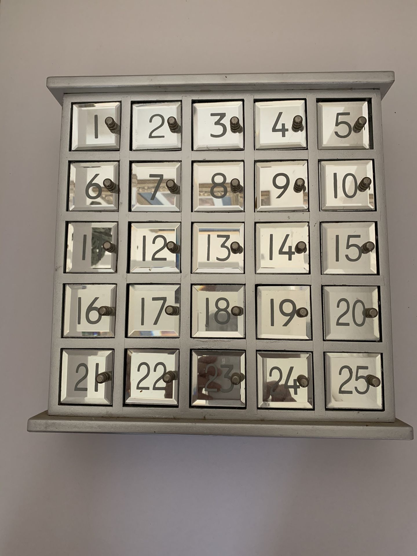 Mirrored silver advent calendar box. for Sale in Chandler, AZ - OfferUp