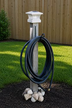Garden hose hanger