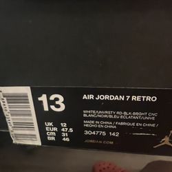 Nike Jordan Retro 7 Size 13