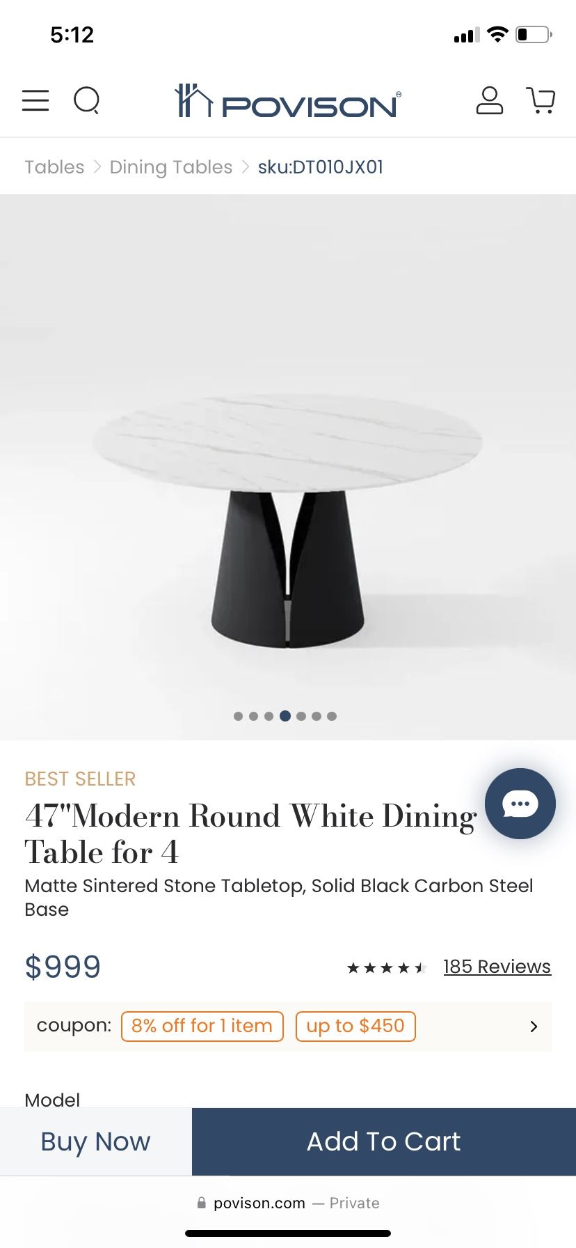 2 Heavy Duty Bottom Marble Table Holders