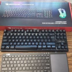 Three keyboards