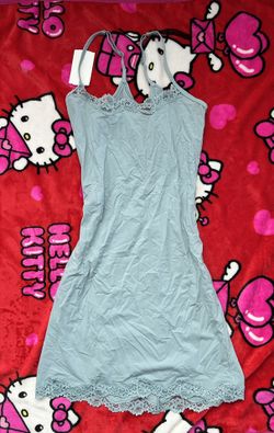 Skims Blue Lace Dress Size M