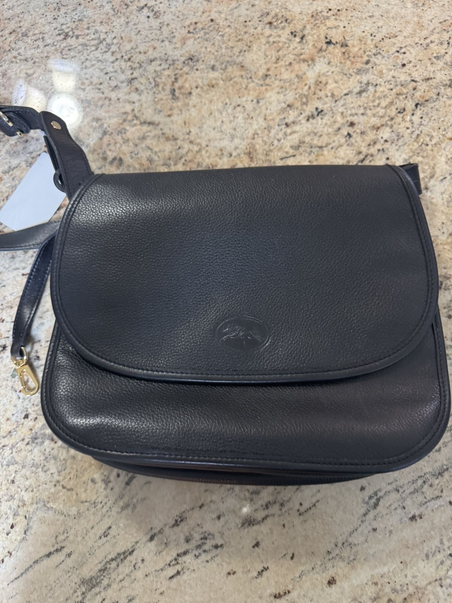 LONG CHAMP BLACK LEATHER