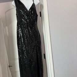 Sequin Long,black Dress 