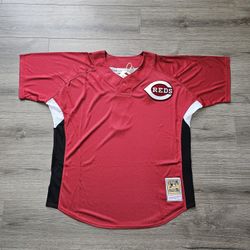 Mitchell And Ness Cincinnati Reds Ken Griffey Batting Practice Jersey Mens M & XL
