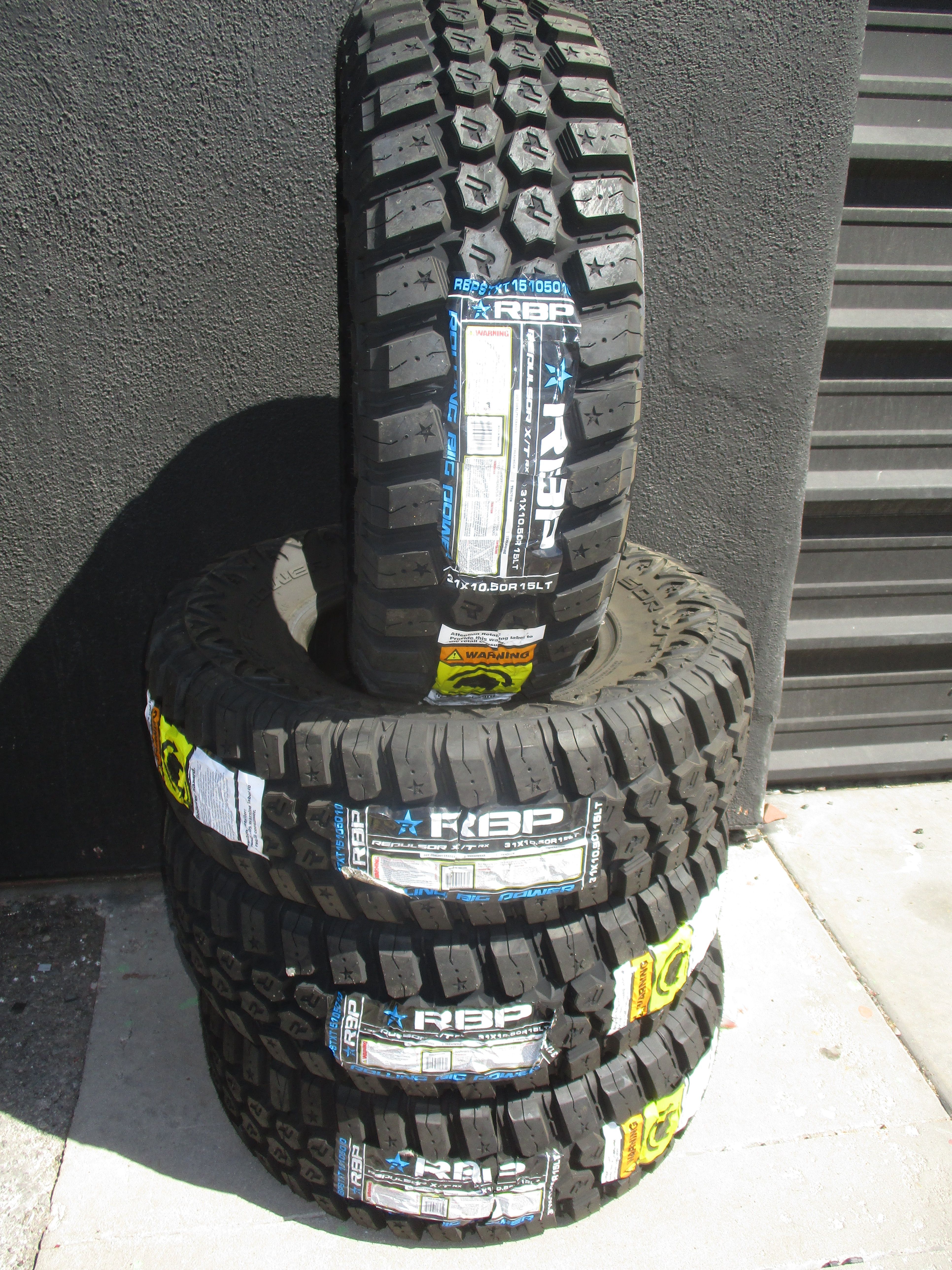31x10.50R15 LT New RBP Repulsor Mud Terrain Tires