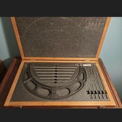 Starrett Outside Micrometer Set No.224 6-12" Interchangeable Anvils ...