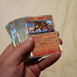 57 Random halographic Pokemon Cards