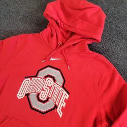 Ohio State Buckeyes Hoodie Mens XL Red Sweatshirt Pullover Nike