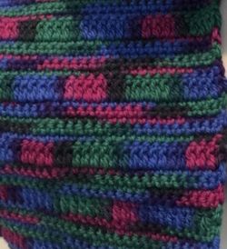 Crochet Handmade Wool Scarf ( 100% Pure New Wool )