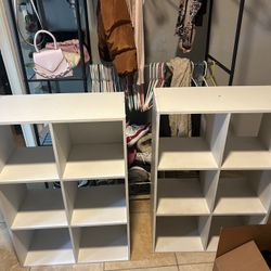 white cubby shelf organizer 