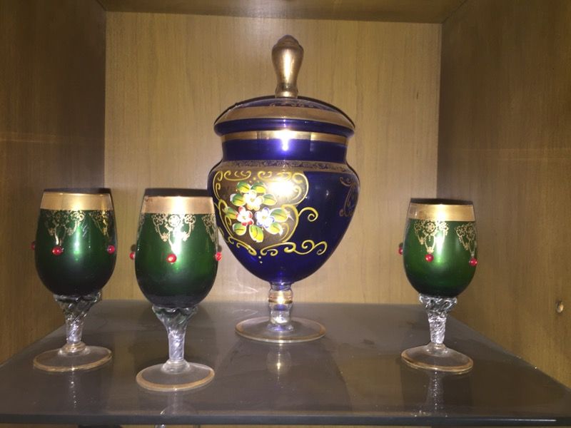 Vintage Glass items Cups