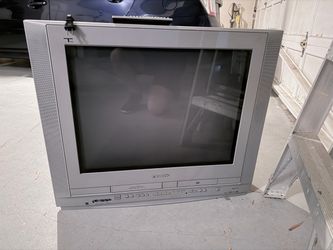 Panasonic PV-DF275 27" PureFlat CRT TV DVD VCR Combo Retro Gaming Triple Play Tested