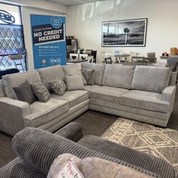 Light Gray Sofa Sectional Set - FREE DELIVERY PROMO