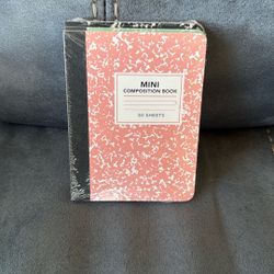 New Sealed 3 Pack Mini Composition Books 50 Sheets Each Paper