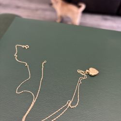 Gold Chain Heart Lockett For Child