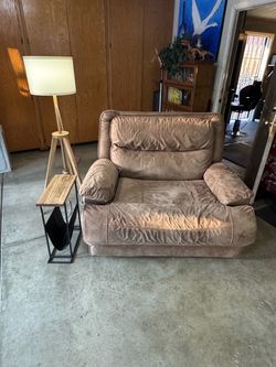 Recliner with Lamp and side table all for $100