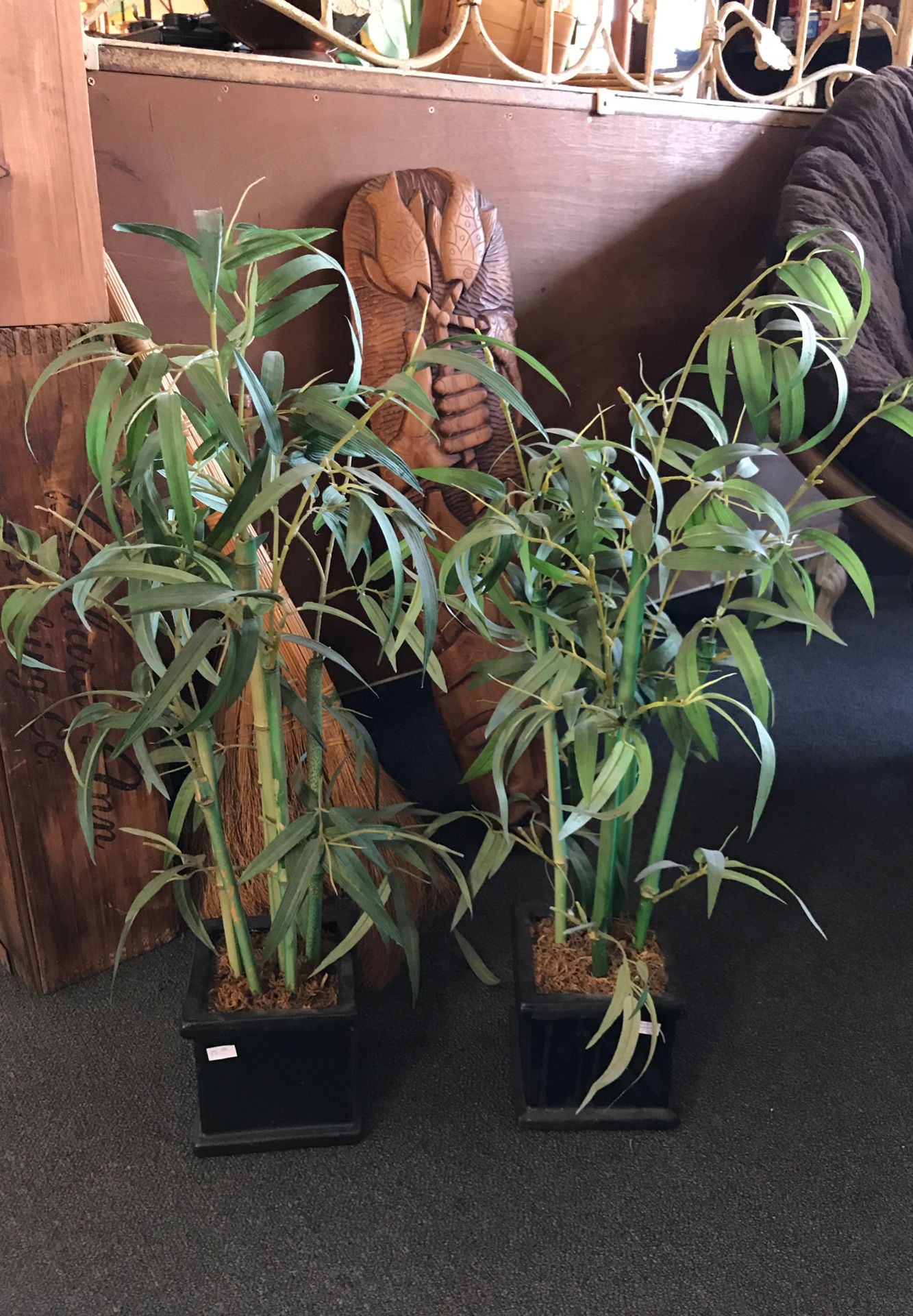 Fake bamboo plants