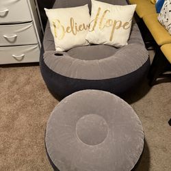 Office and Inflatable chair w/ ottoman 