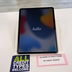 Apple IPad Pro 12.9 Inch 5th Gen 256GB WiFi And Cellular- $25 DOWN Today - NO Credit Payment Plan Options