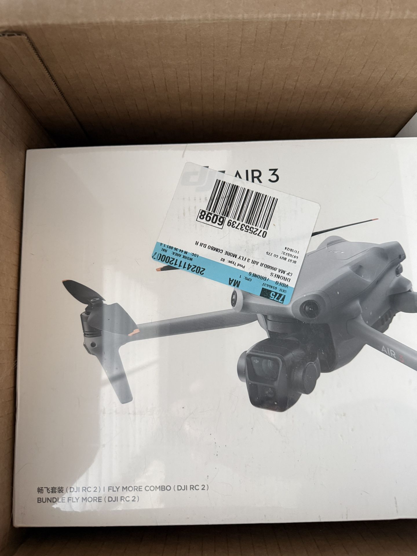 (NEW) DJI Air 3 Fly More Combo + RC 2 Smart Controller – Brand New & Sealed! 🔥