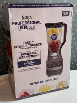 New, Ninja Professional Blender, 1000W Power, 72-oz. Pitcher, Black & Grey