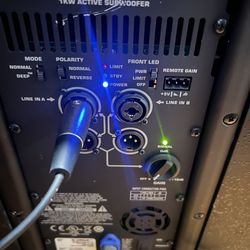 Powered Qsc K sub for sale 1000w dual 12” woofer