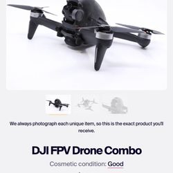 DJI FPV drone With Extended Range Goggles! READ DESCRIPTION