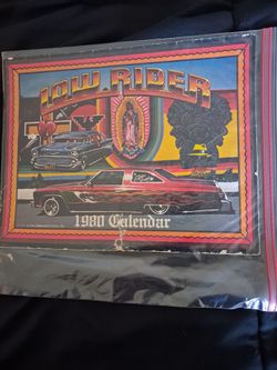 Lowrider calendar. 1980.