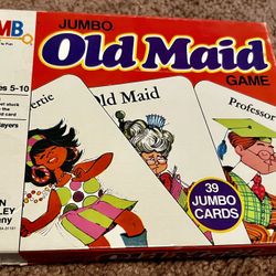 Vintage 1968 Milton Bradley Jumbo Old Maid Game