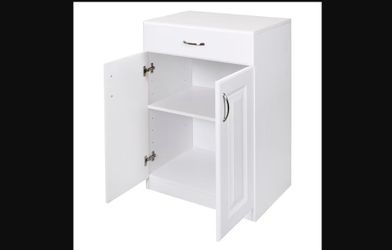 NEW! ESTATE 23.75″ White Storage Cabinet Model # ESBDD24SW