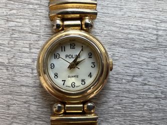 Polini Vintage Ladies Watch - Gold Tone - New Battery