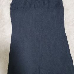 black knitted dress