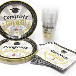 Graduation Plates Cups And Napkins Set 