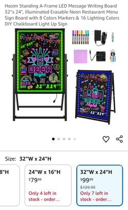 Hosim LED A-Frame Neon Writing Board 32x24