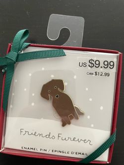 dog enamel pin