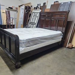 Queen bed and mattress