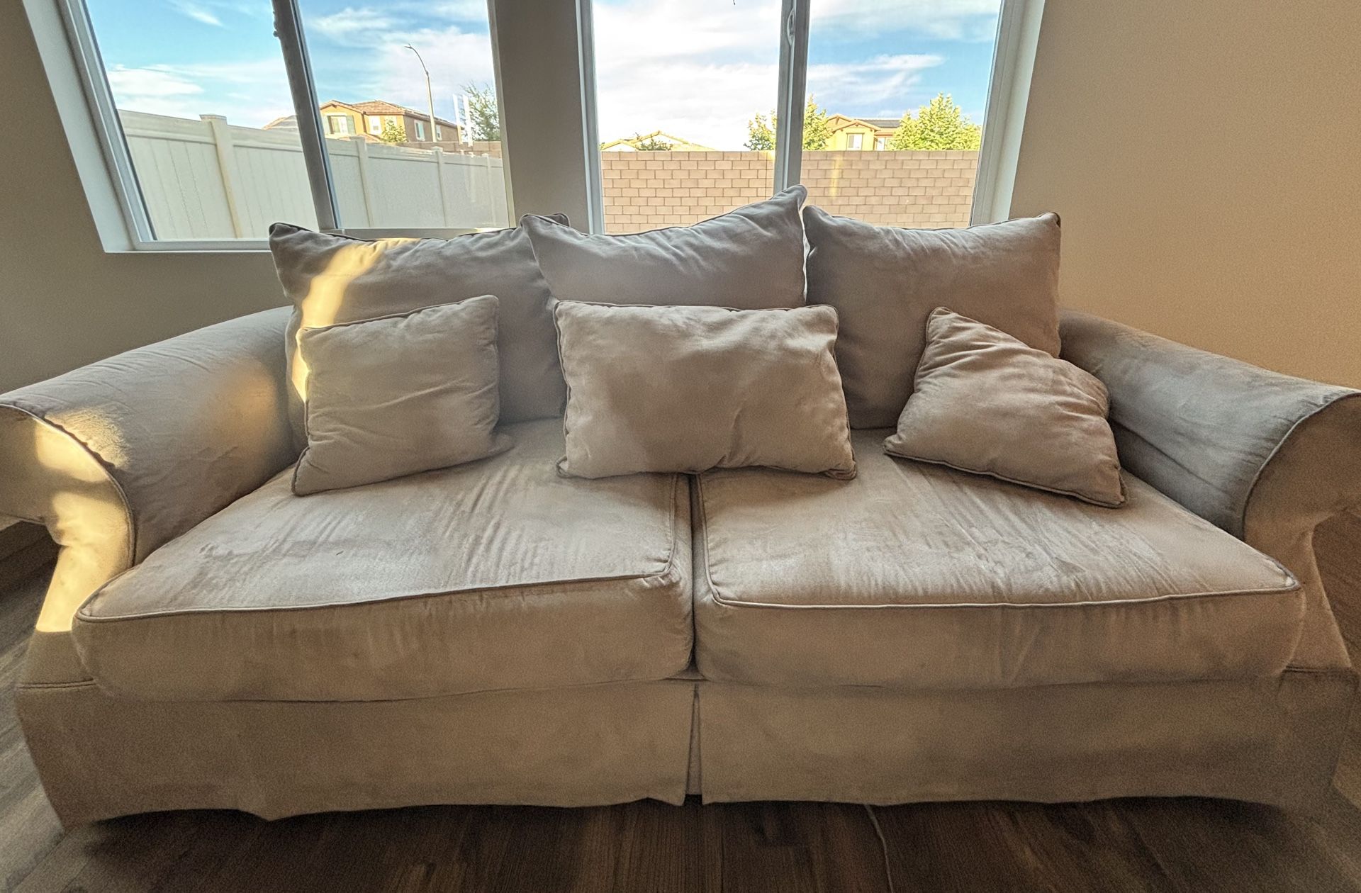 Suede Couch Set