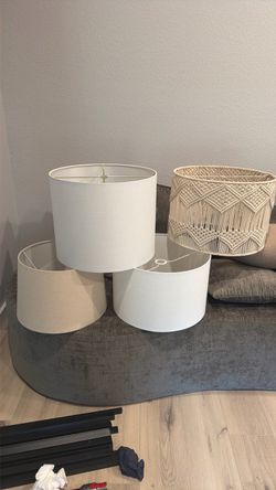 Assorted lamp shades - some FREE