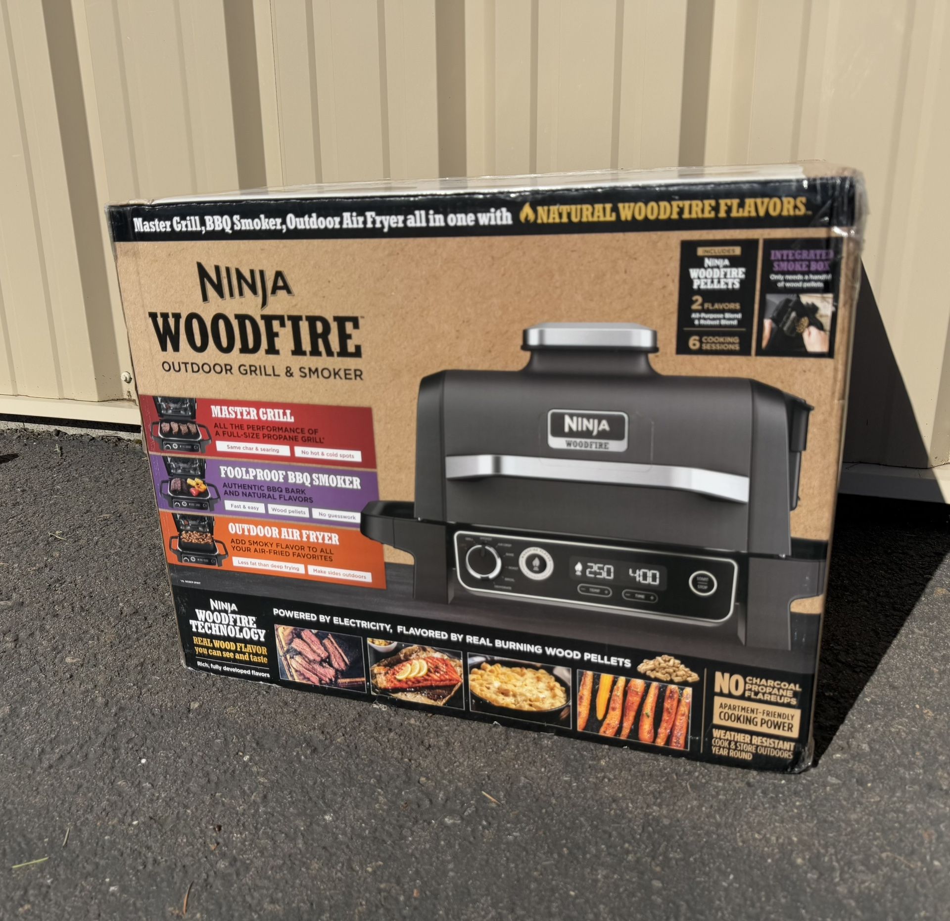 Ninja Woodfire Outdoor Grill & Smoker, 7-in-1 Master Grill