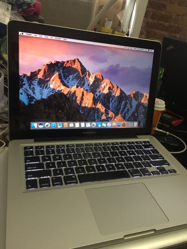 13 inches MacBook Pro 2012 650 GB hardrive 8 GB memory ram. I5 Processor Version 10.13.6 macOS High Sierra