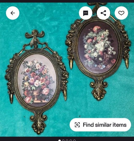 Antique Italian Floral Artwork