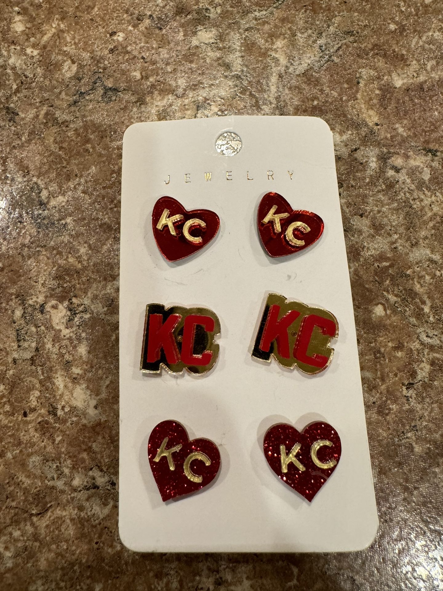 Kansas City Chiefs Earring Bundle Shipping Avaialbe 