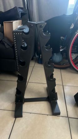 Black Steel Dumbbell Rack Stand