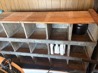 Garage organizer/cubbies - Solid wood