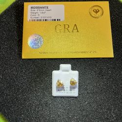 Yellow Diamond Earrings 